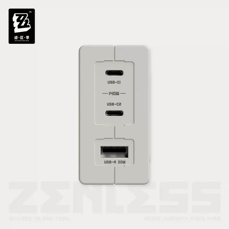 Zenless Zone Zero 140W GaN 3ポート急速充電器