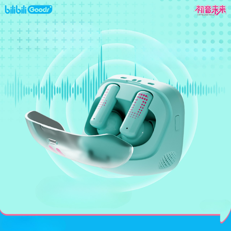 ビリビリグッズ 初音ミク CUBE FACE LCDタッチスクリーン Bluetooth Airpods